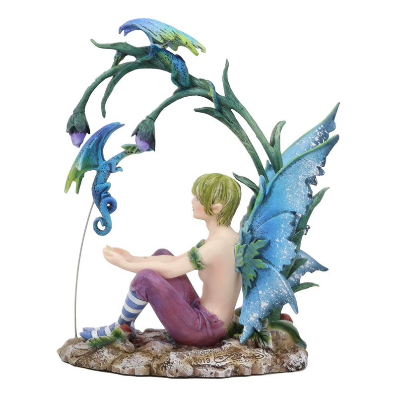 Winston Porter Knowsley Enchanted Fairy Garden Wild Boy Faerie