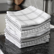 5 Pcs 100% Cotton Everyday Print Kitchen Towels Size 15" x 25" 