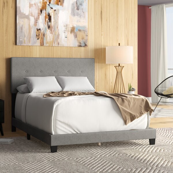 Wrought Studio Fazio Upholstered Tufted Standard Bed & Reviews | Wayfair