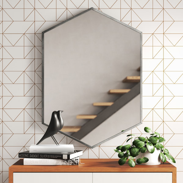 Modern Contemporary Silver Hexagon Mirrors Allmodern