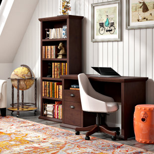 Go to store & view more images Three Posts Ferrell 2 Piece Wood Desk Office Suite
