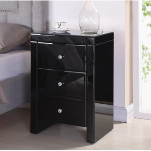 Narrow Mirrored Bedside Table Wayfair Co Uk Quickview