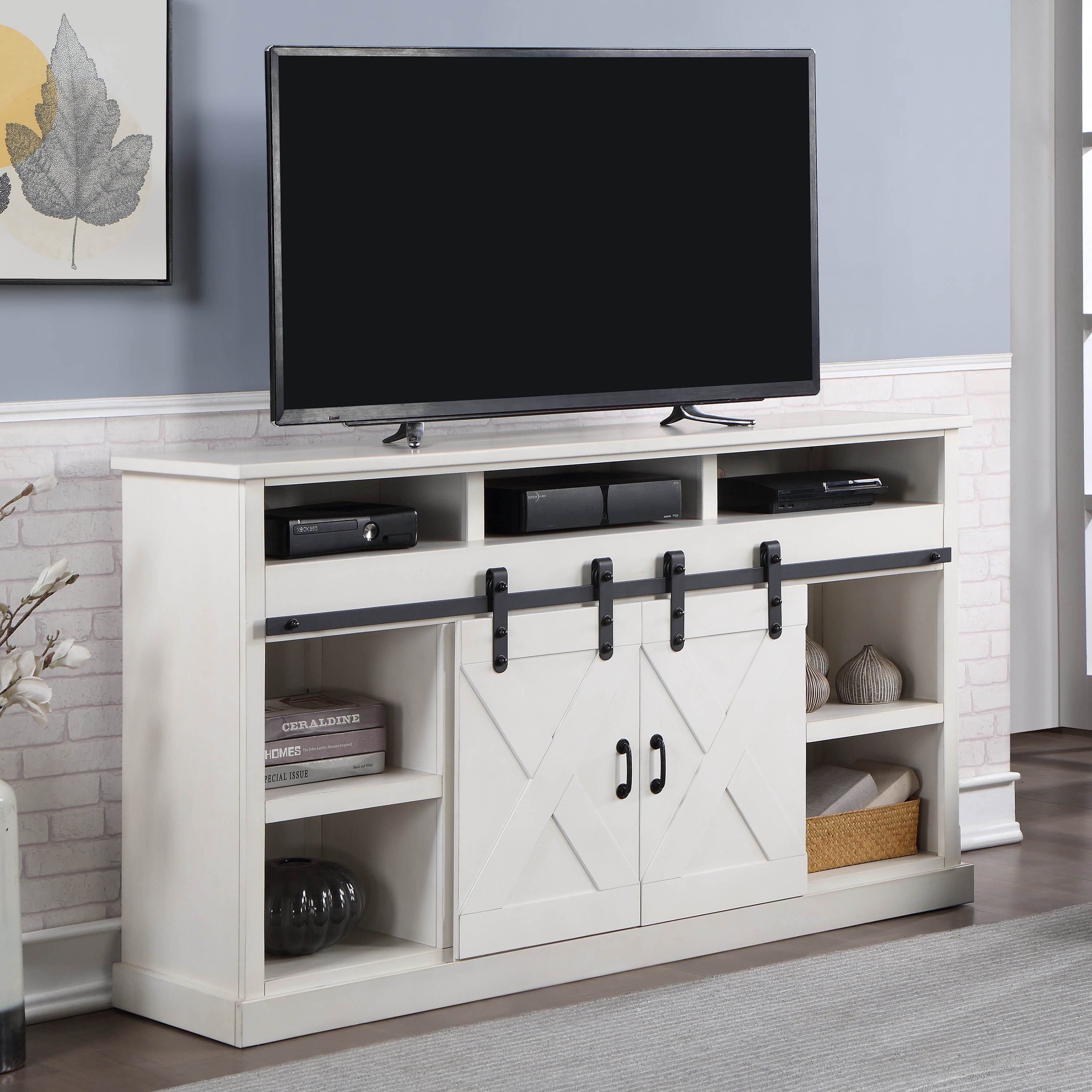 Sand & Stable Downton TV Stand for TVs up to 70" with Fireplace