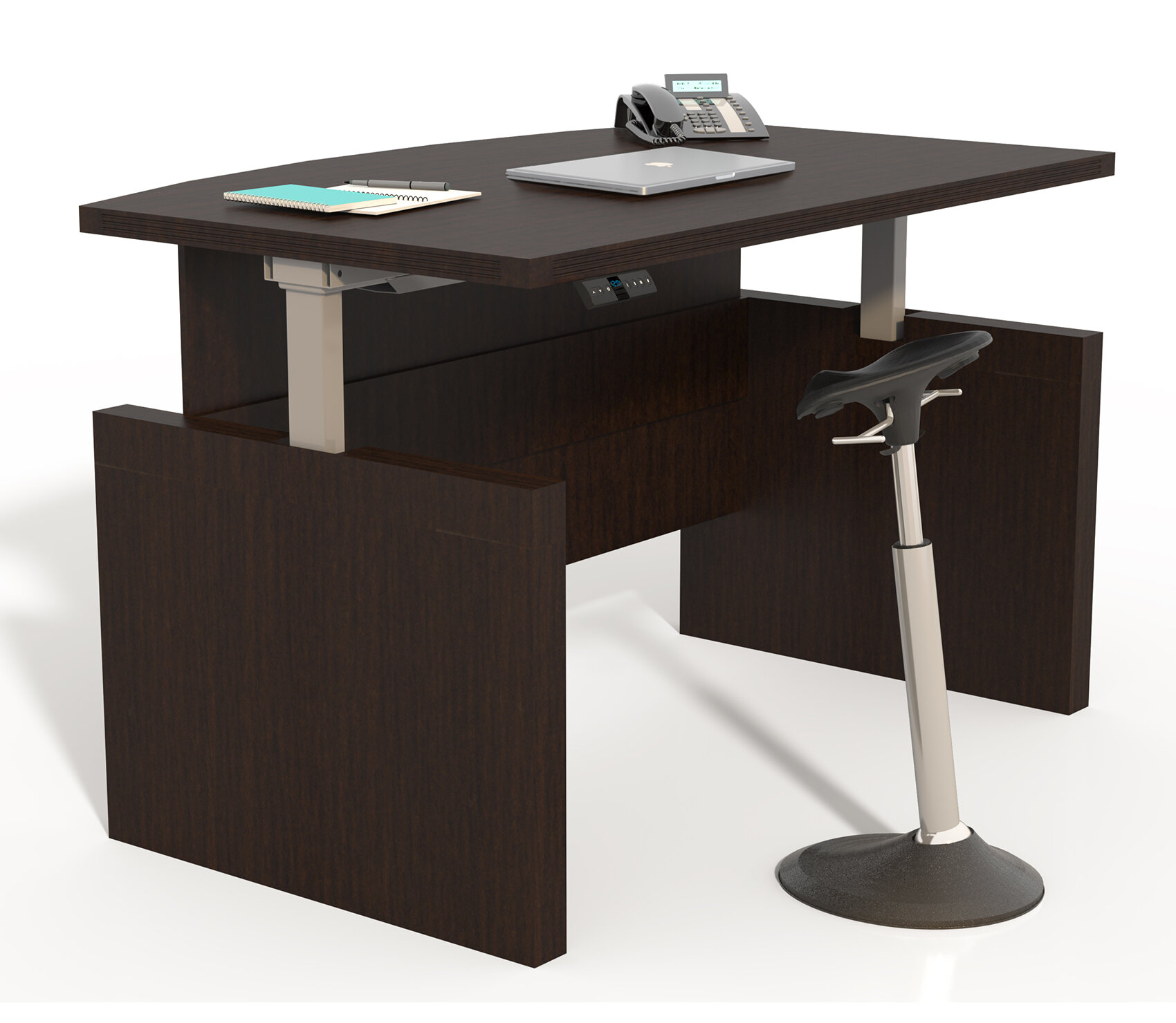Symple Stuff Josefina Height Adjustable Executive Desk Wayfair