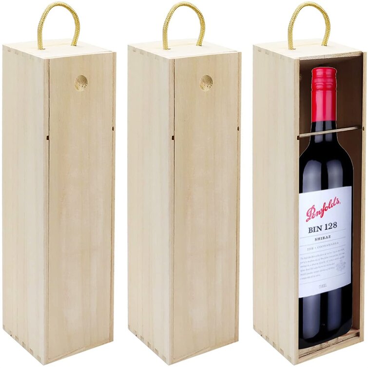 Single Wine Bottle Carrier for Birthdays Xmas Weddings or Corporate Gifts 