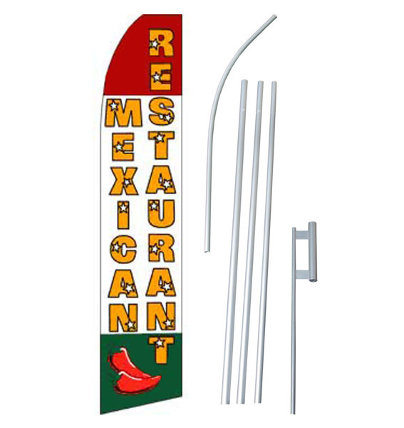 Neoplex Mexican Restaurant Polyester 180 X 30 In Flag Set