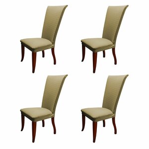 Basket Weave Stretch Polyester Dining Chair Slipcover (Set of 4)