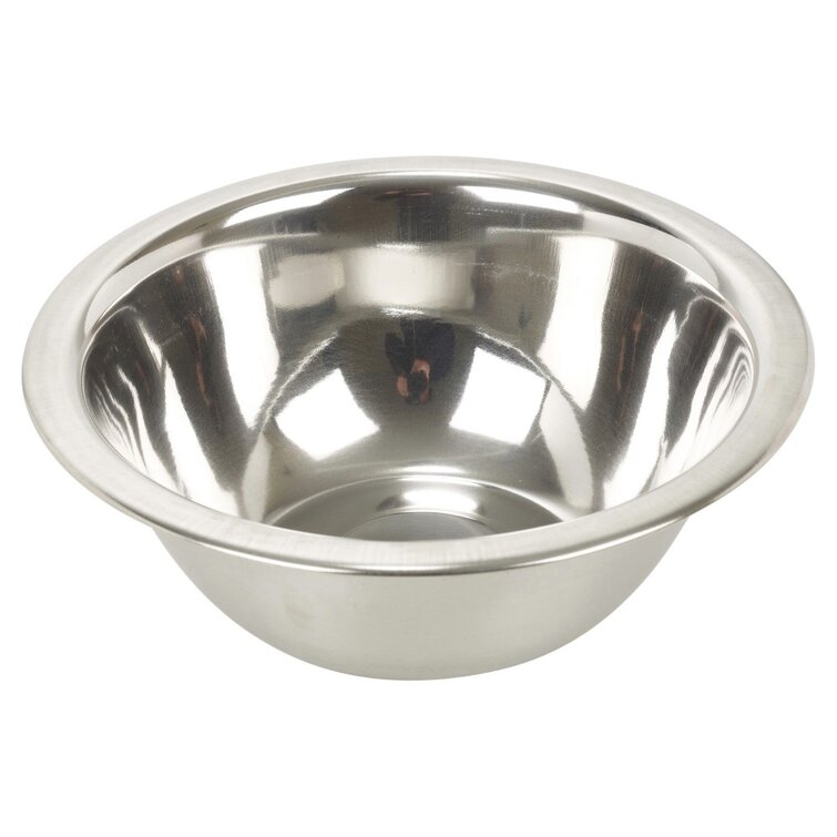 Basics Stainless Steel 3-Piece Mixing Bowl Set With Lids 