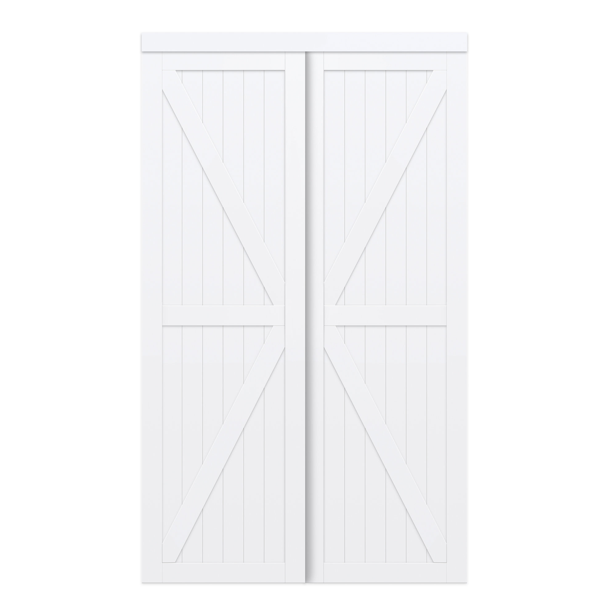 Renin Paneled Trident DoubleK Design Sliding Closet Door & Reviews