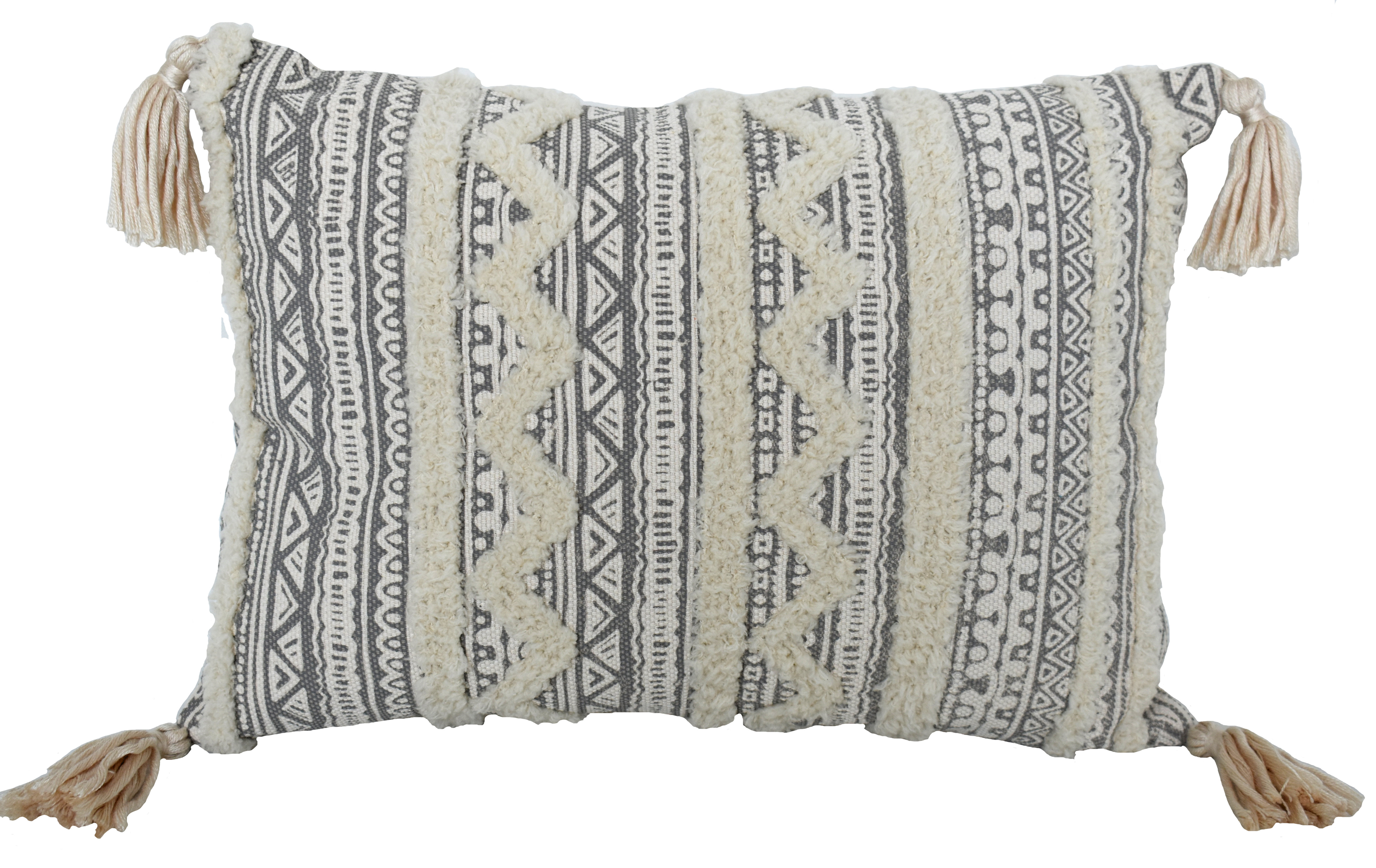Bungalow Rose Mckenney Cording Embroidery Cotton Lumbar Pillow