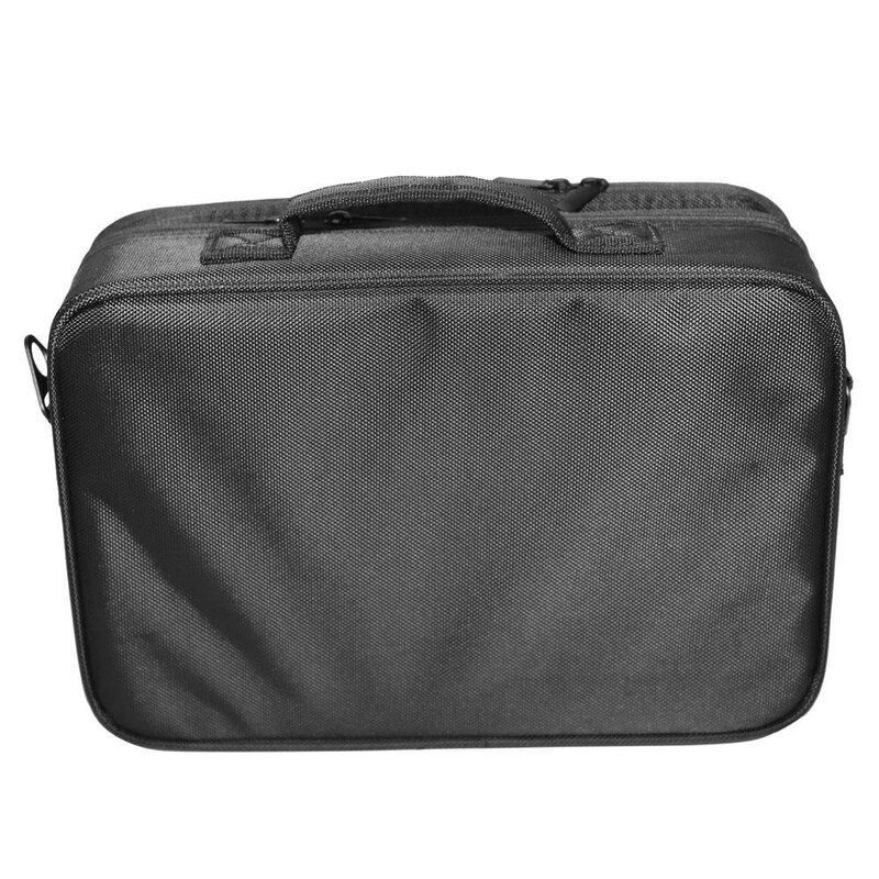 black travel makeup bag