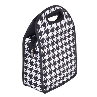 houndstooth lunch bag