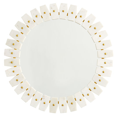 Allias Marble Modern Accent Mirror