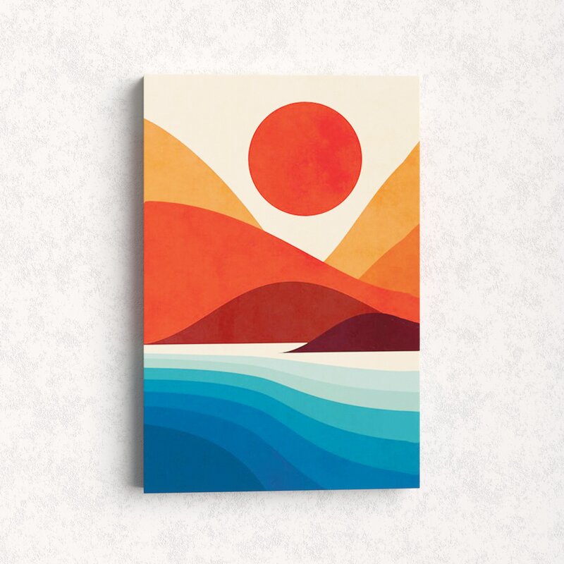 Seaside - Wrapped Canvas Graphic Art Print & Reviews | AllModern