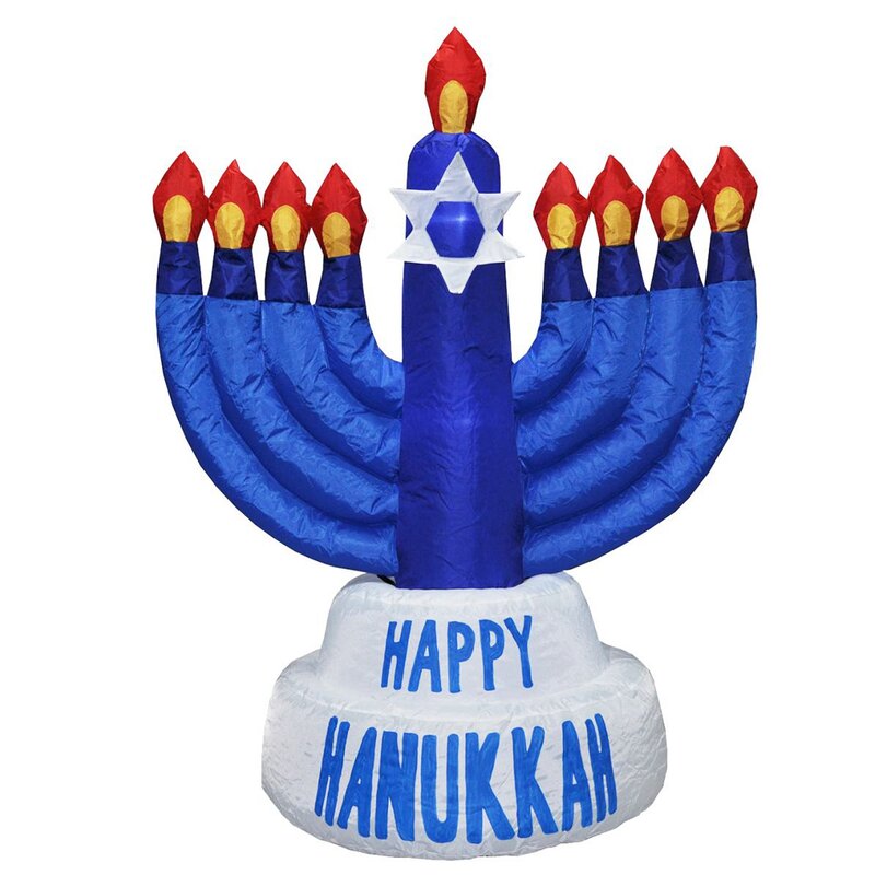 The Holiday Aisle Menorah Hanukkah Inflatable Wayfair