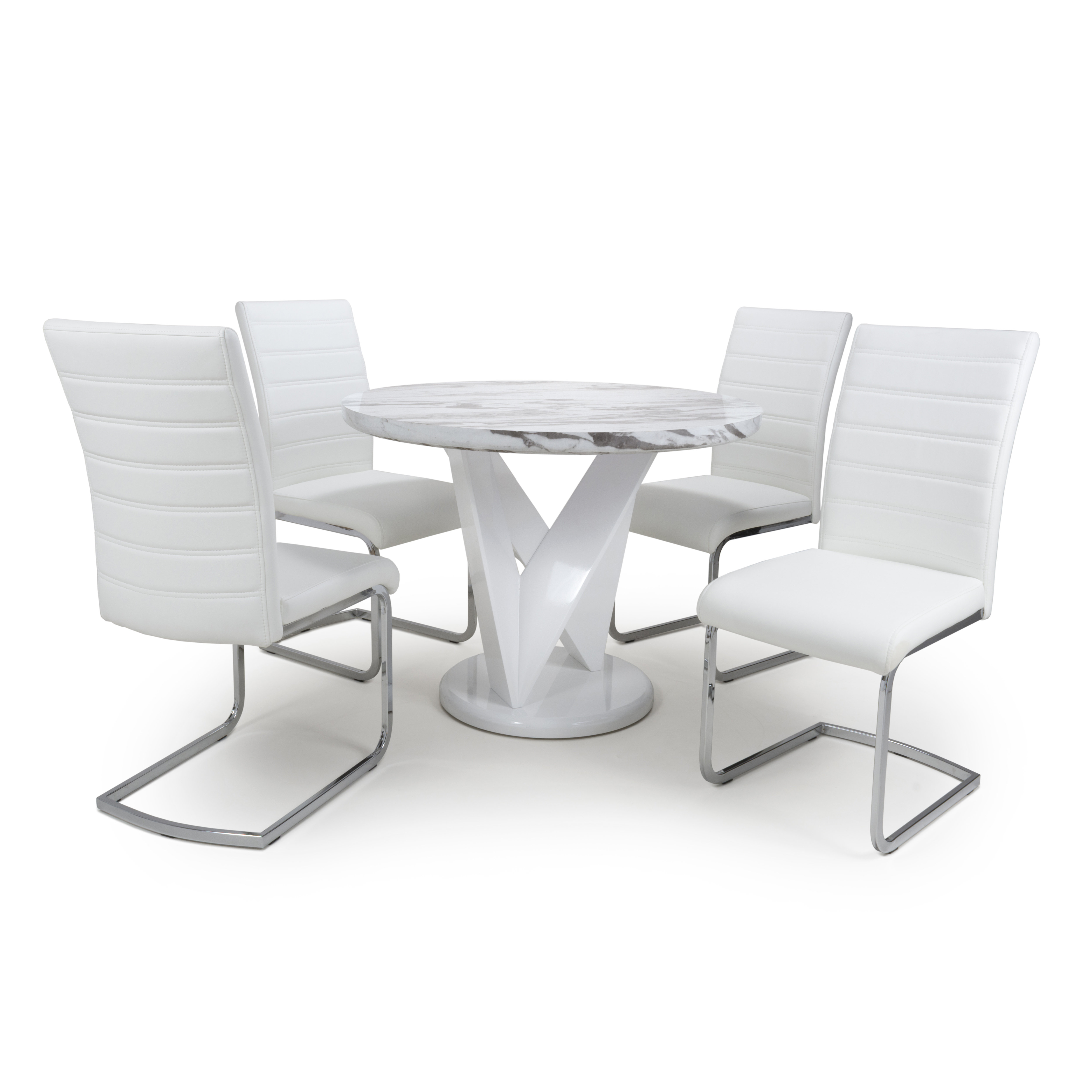 Ivy Bronx Athol Dining Set With 4 Chairs Wayfair Co Uk