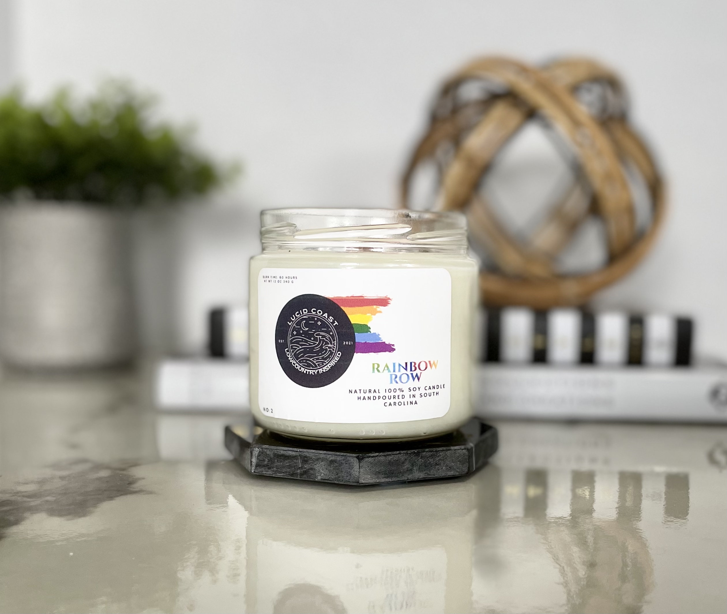 Lucid Coast Candle Company Rainbow Row Vegan Soy Candle Wayfair