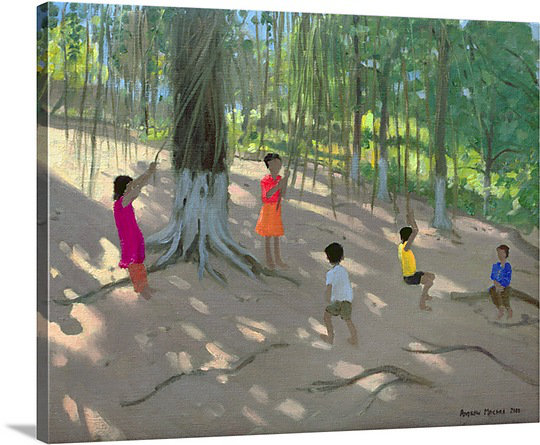 Canvas On Demand Tree Swing Elephant Island Bombay By Andrew