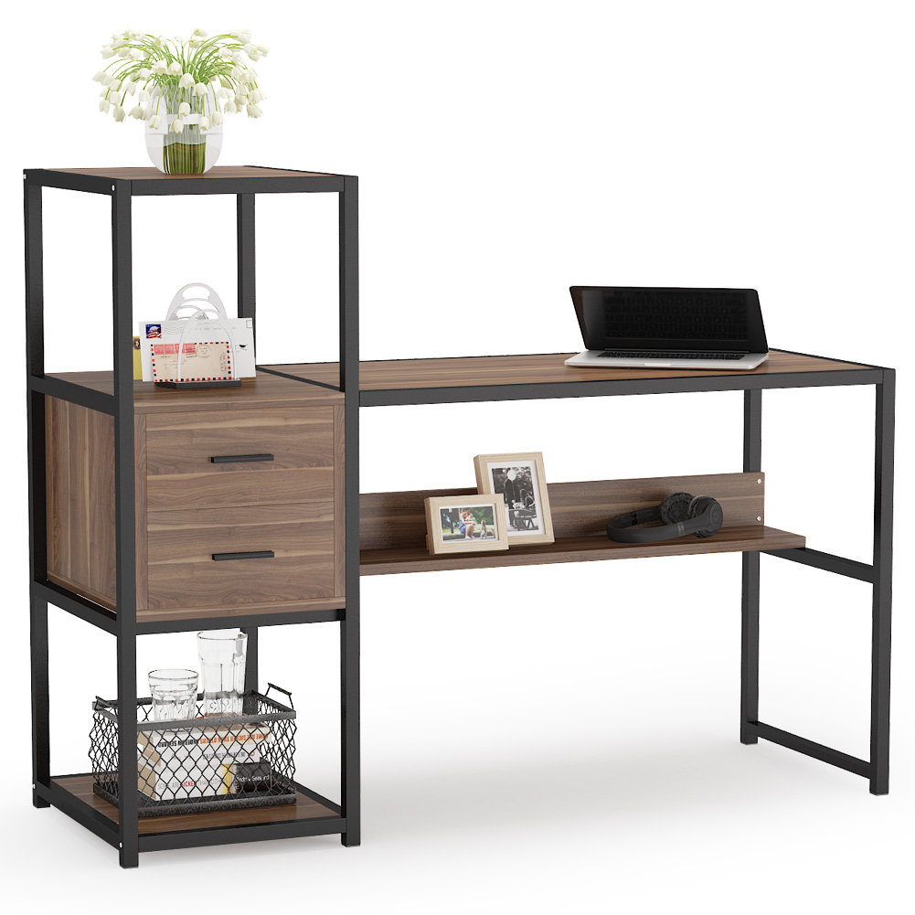 ergonomic desk with storage