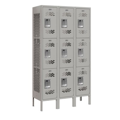 3 Tier 3 Wide Gym And Locker Room Locker Salsbury Industries Size