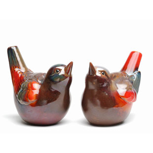 August Grove Vester Sage Polystone Bird 3 Piece Figurine Set Wayfair