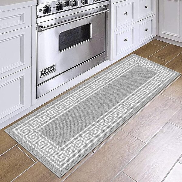 Grey Long Runner Rugs For HallwayEasy CleanLow PileFREE Delivery 