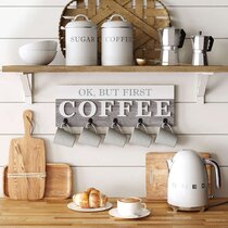 COFFEE & TEA Country Distressed Home Decor Kitchen handcrafted wood sign 