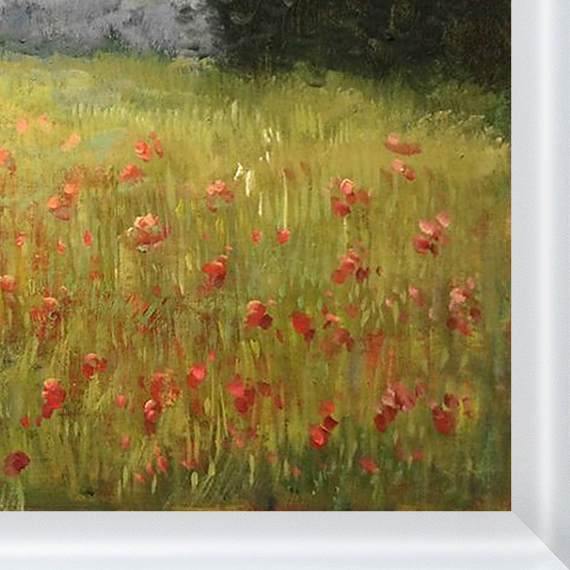 Vault W Artwork Oat Fields By Claude Monet Framed Painting On