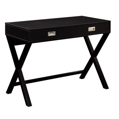 Mercury Row Bequette Solid Wood Writing Desk Color Black