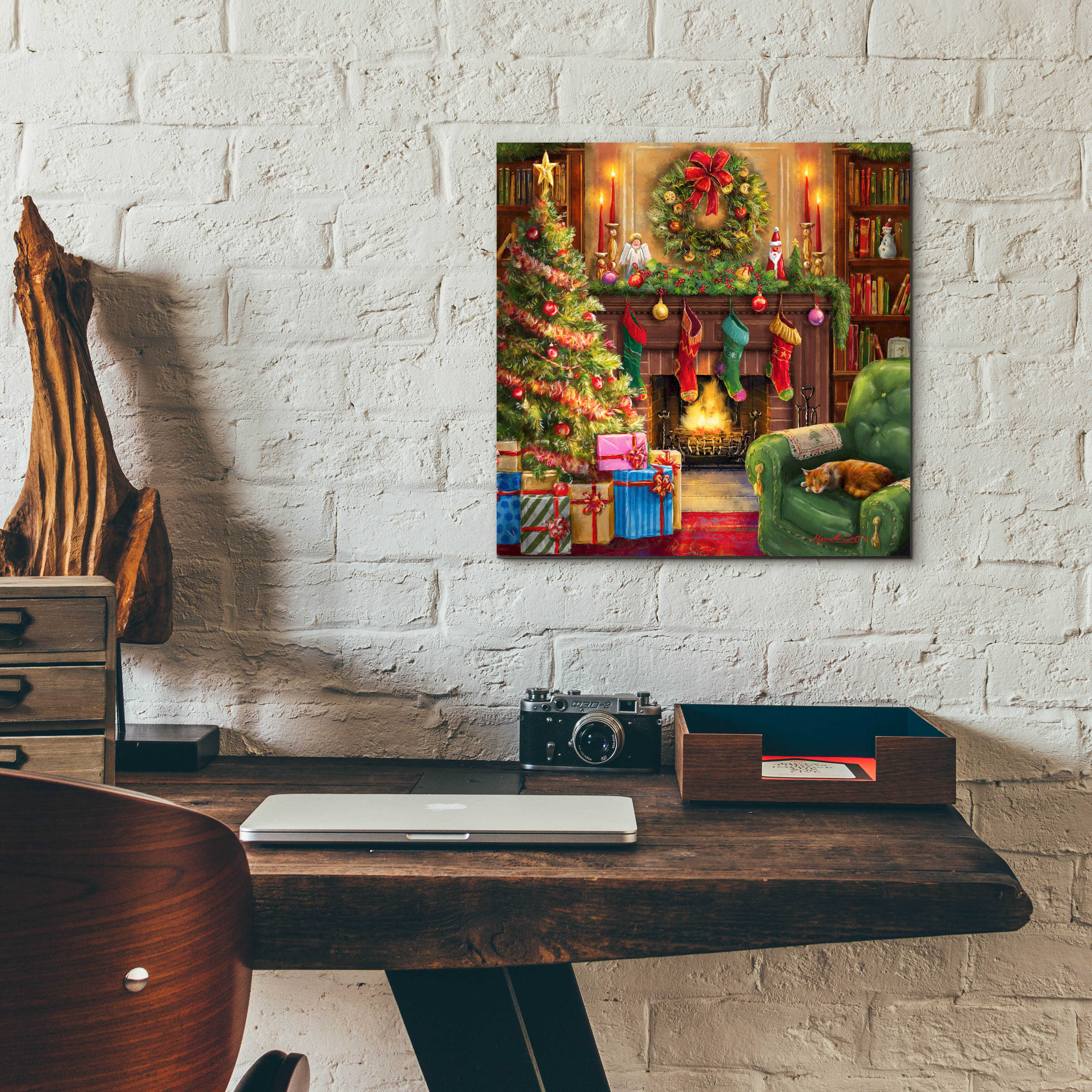The Holiday Aisle® Epic Art 'Cozy Christmas Evening' By Ali Corti, Ac ...