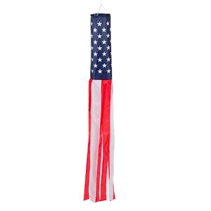 Breezy Summer Time USA Windsock