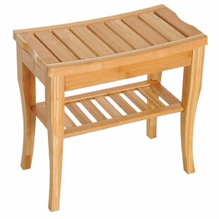 Bamboo Corner Shower Stool Wayfair