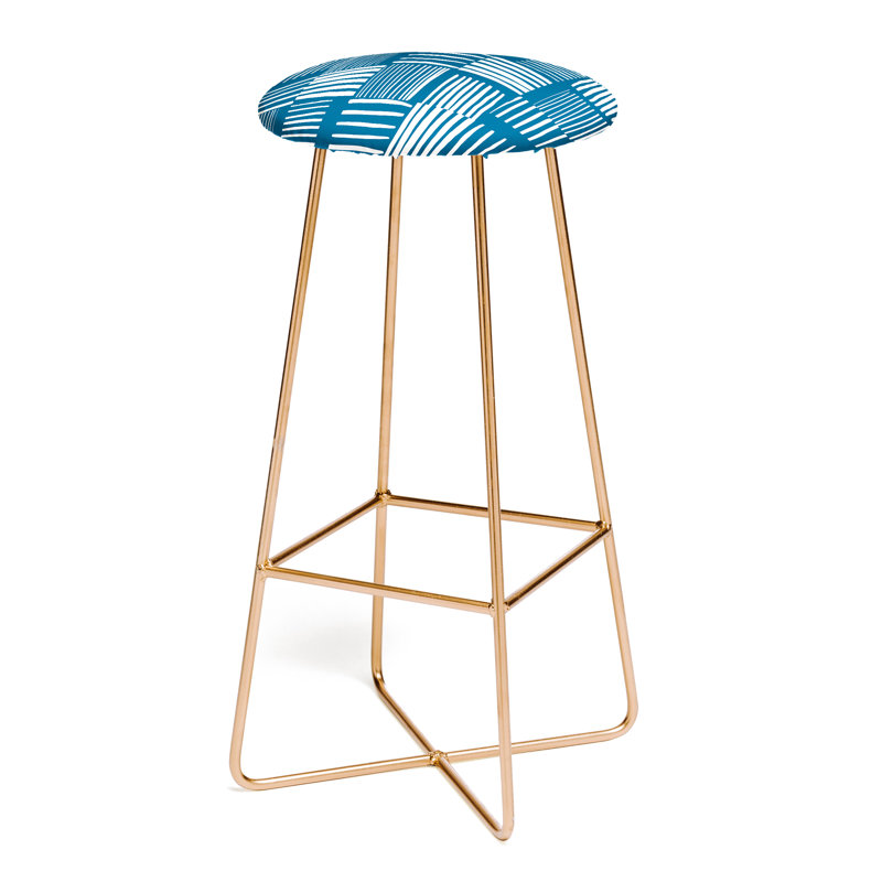 The Old Art Studio Torn Lines Abstract 31 Bar Stool