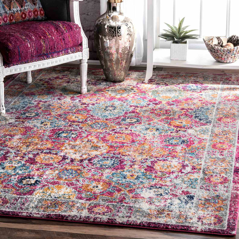 Mistana Paige Pink Area Rug Reviews Wayfair Paige Pink Area Rug