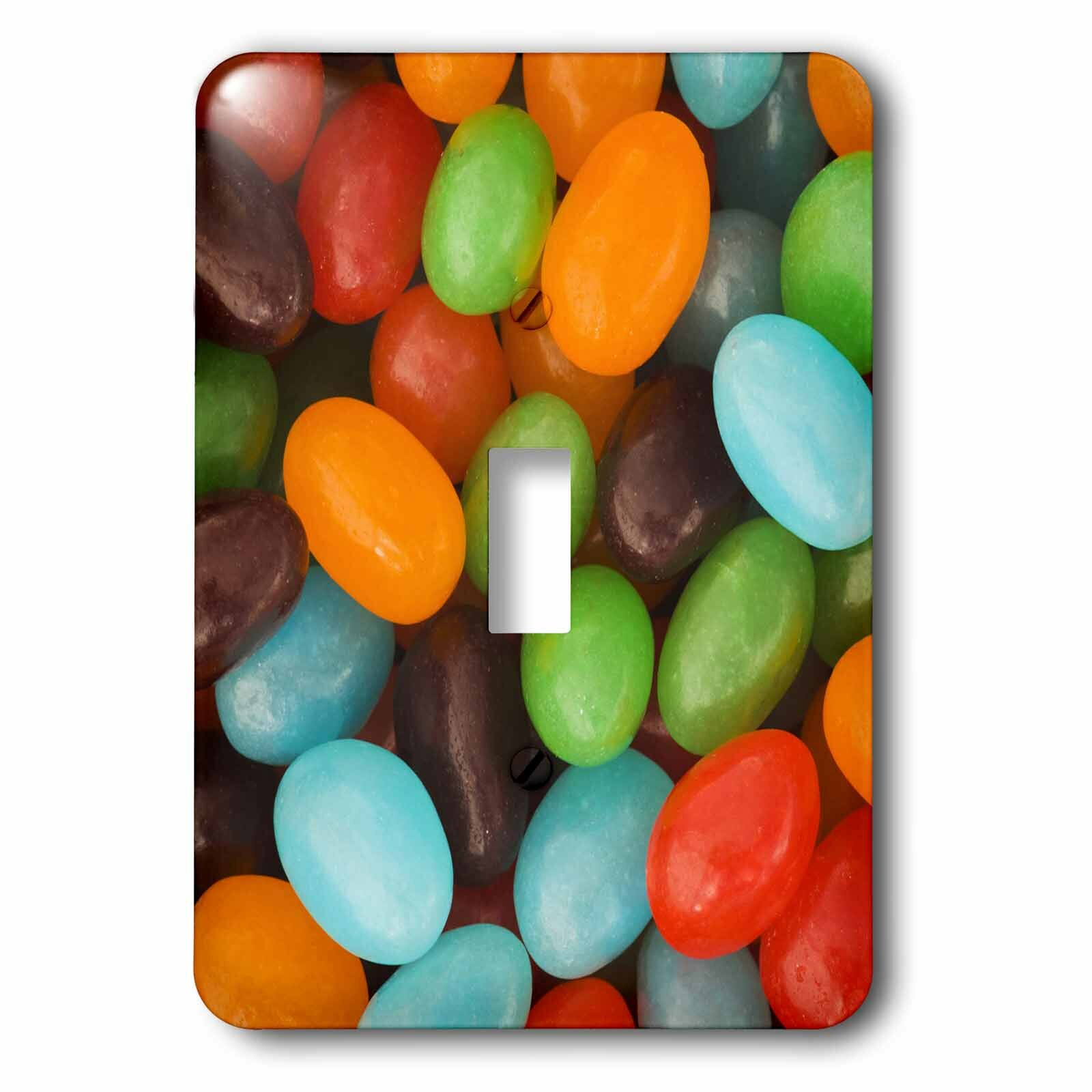 Sweets Li11 Bja0004 Jaynes Gallery Double Toggle Switch 3dRose lsp_83258_2 Colorful Assortment of Jelly Bean Candy 