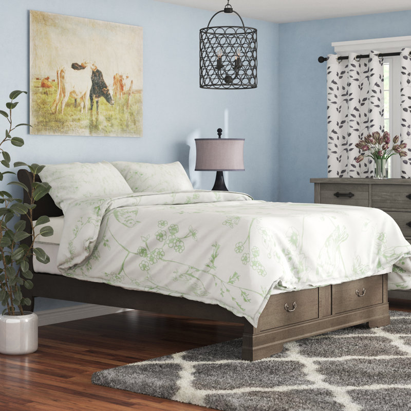 Lark Manor Babcock Storage Sleigh Bed & Reviews Wayfair