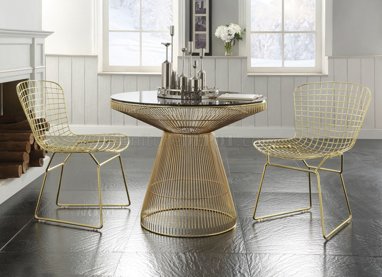 Everly Quinn Kuester Metal Round Table 3 Piece Dining Set Wayfair