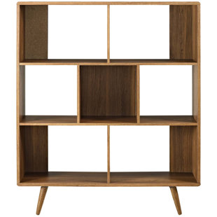 Modern Bookcases Allmodern Chle Geometric Bookcase