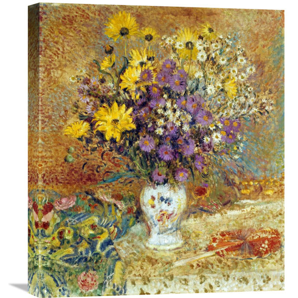 Global Gallery A Vase Of Flowers By Georges Lemmen Painting