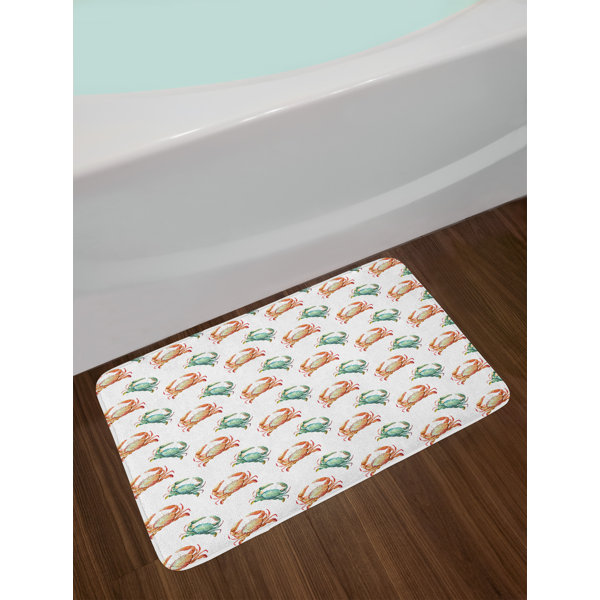 East Urban Home Ambesonne Crabs Bath Mat By Pattern With