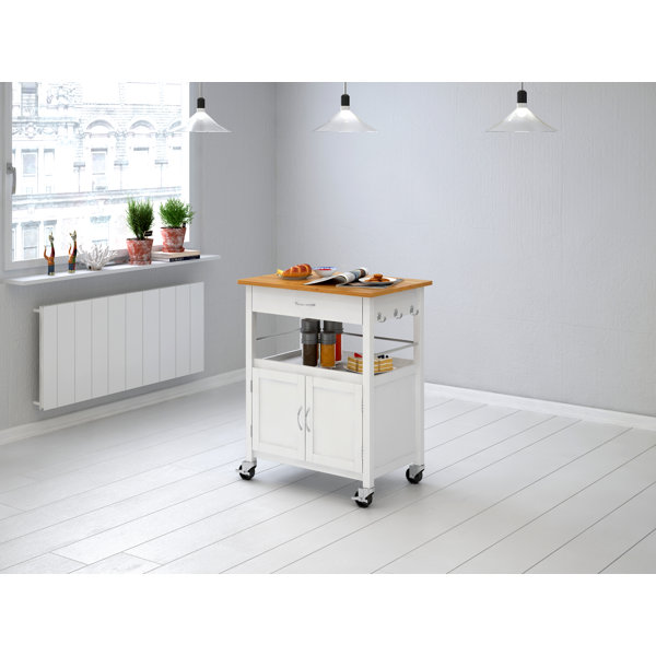 Butcher Block Rolling Cart Wayfair