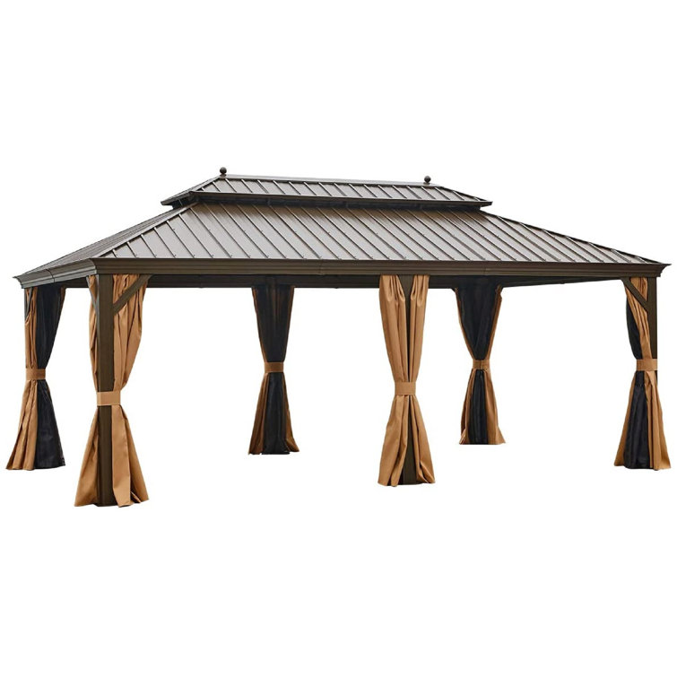 Hardtop Gazebo Galvanized Steel Outdoor 