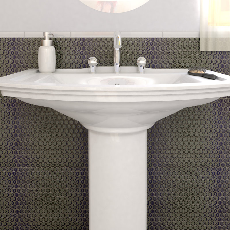 Elitetile Penny 0 8 X 0 8 Porcelain Mosaic Tile Reviews Wayfair