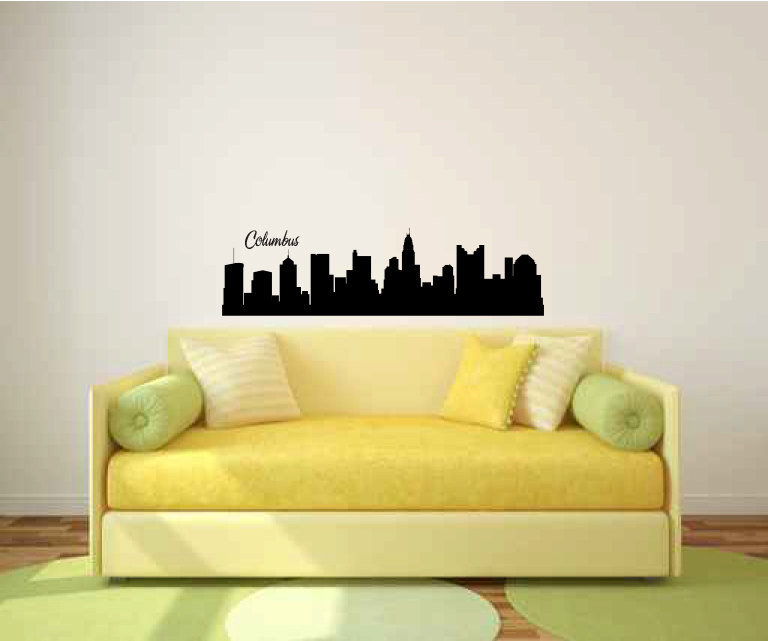 Ivy Bronx Deguzman Columbus Ohio City Skyline Wall Decal Wayfair