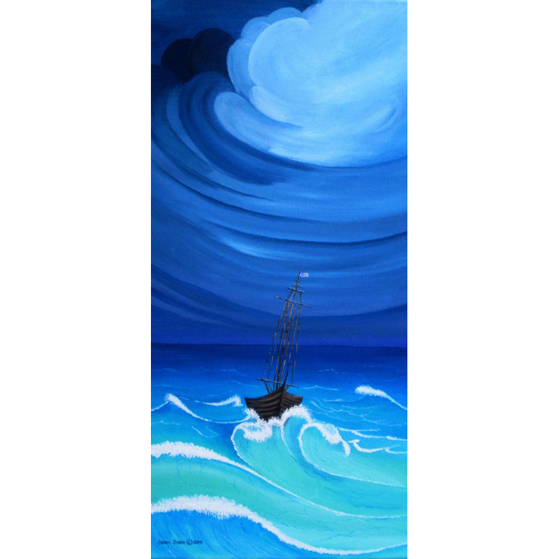 Breakwater Bay Eye Of The Hurricane Acrylic Painting Print On