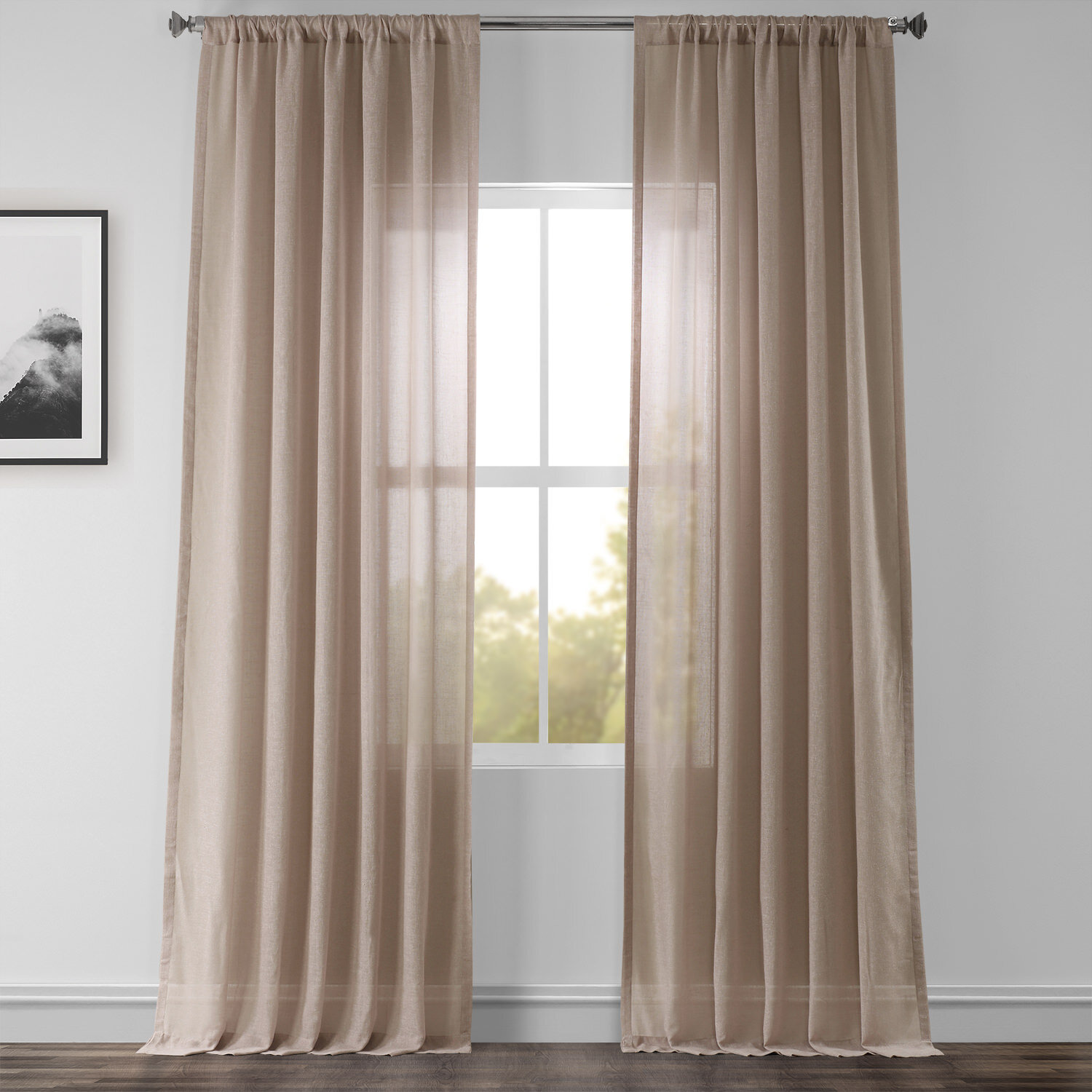 Cris Solid Sheer Rod Pocket Single Curtain Panel Reviews Joss Main