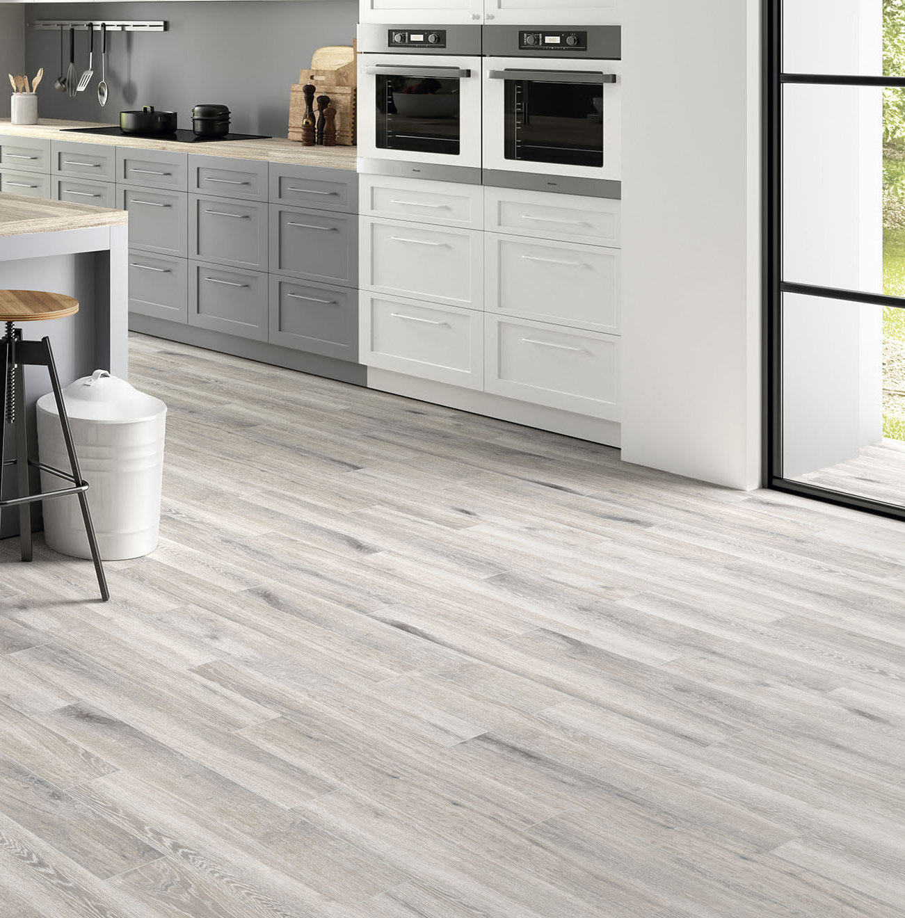 Antoni Platinum 6 X 36 Porcelain Wood Look Tile In Gray Antoni Platinum 6 X 36 Porcelain Wood Look Tile In Gray