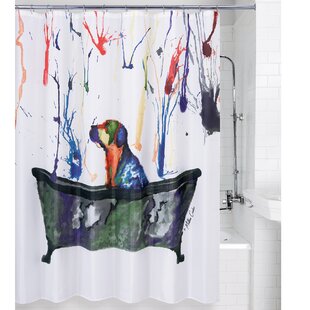 Sweet Jojo Designs Purple and Brown Mod Dots Kids Bathroom Fabric Bath Shower Curtain