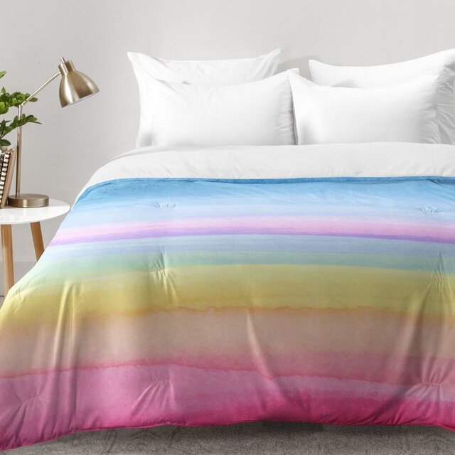 Rainbow Geo Microfiber Pillow Sham