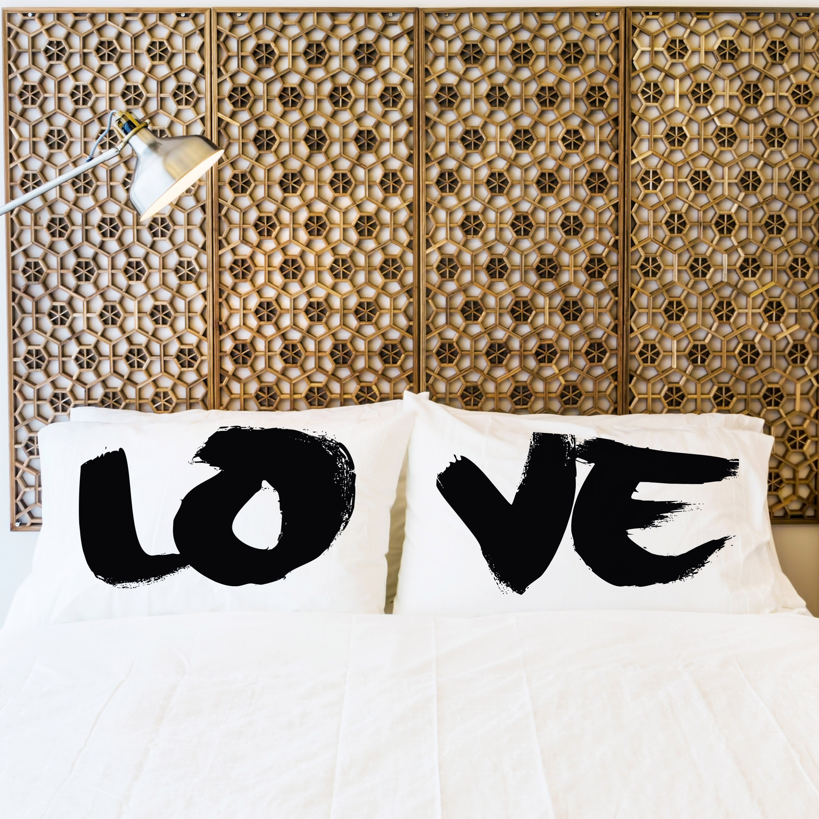 Red Barrel Studio Aylesbury 2 Piece Love Painted Pillow Case Set Wayfair